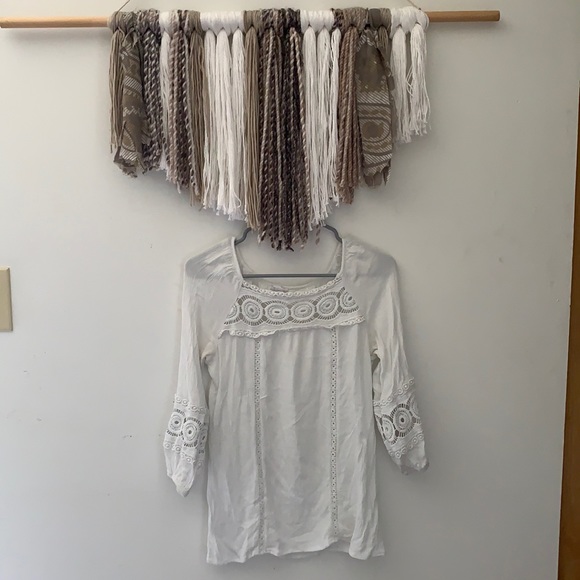 Westport Women White 3/4 Sleeve Blouse Size XS - Picture 2 of 9